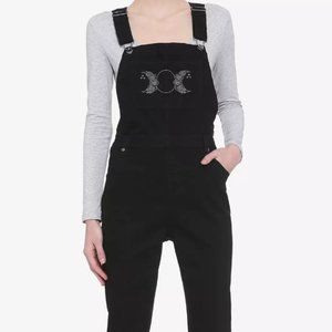 Moon Embroidery Overalls